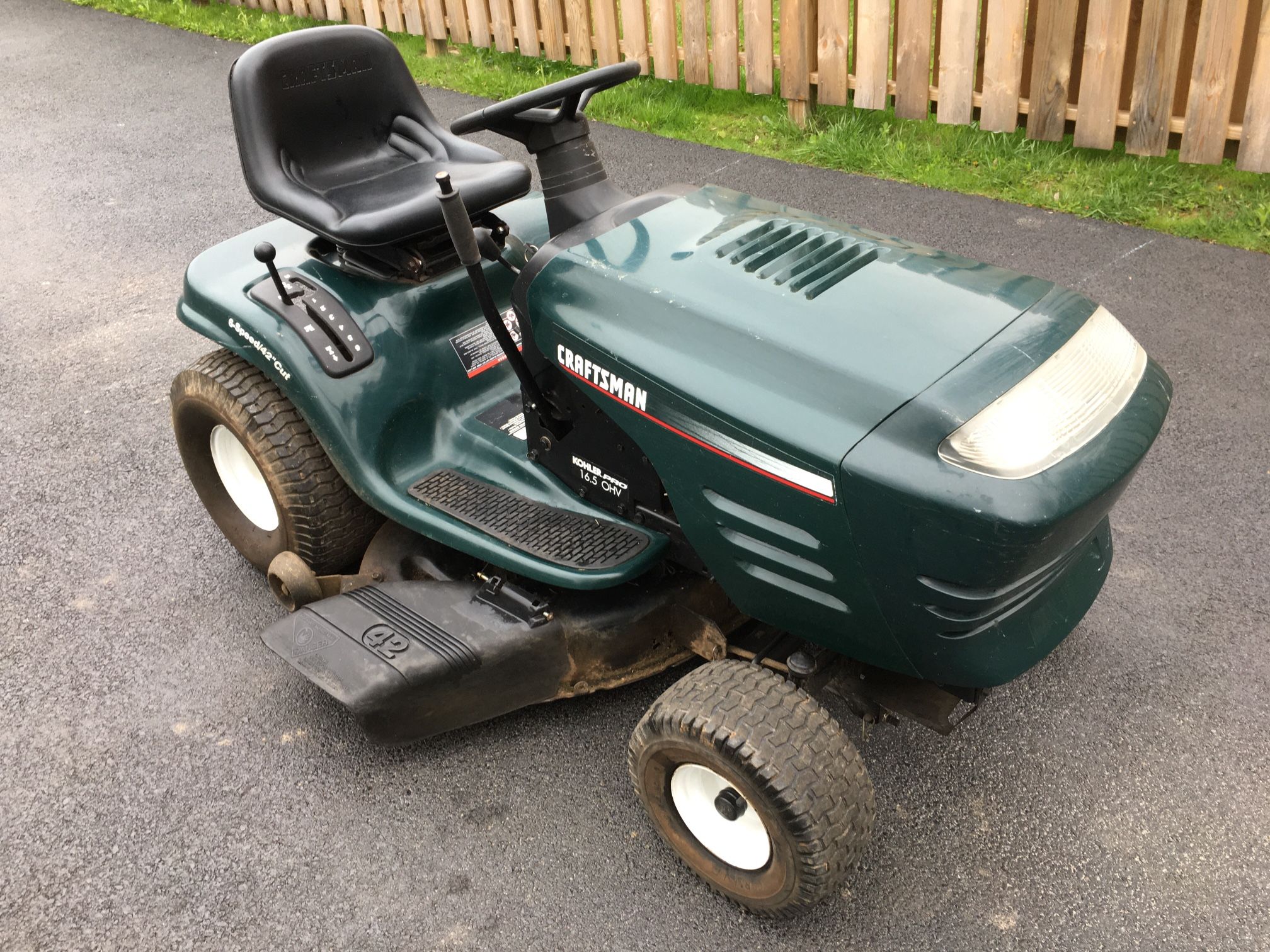 Craftsman Riding Mower 16.5HP 42 6 Speed for Sale in Alburtis PA OfferUp