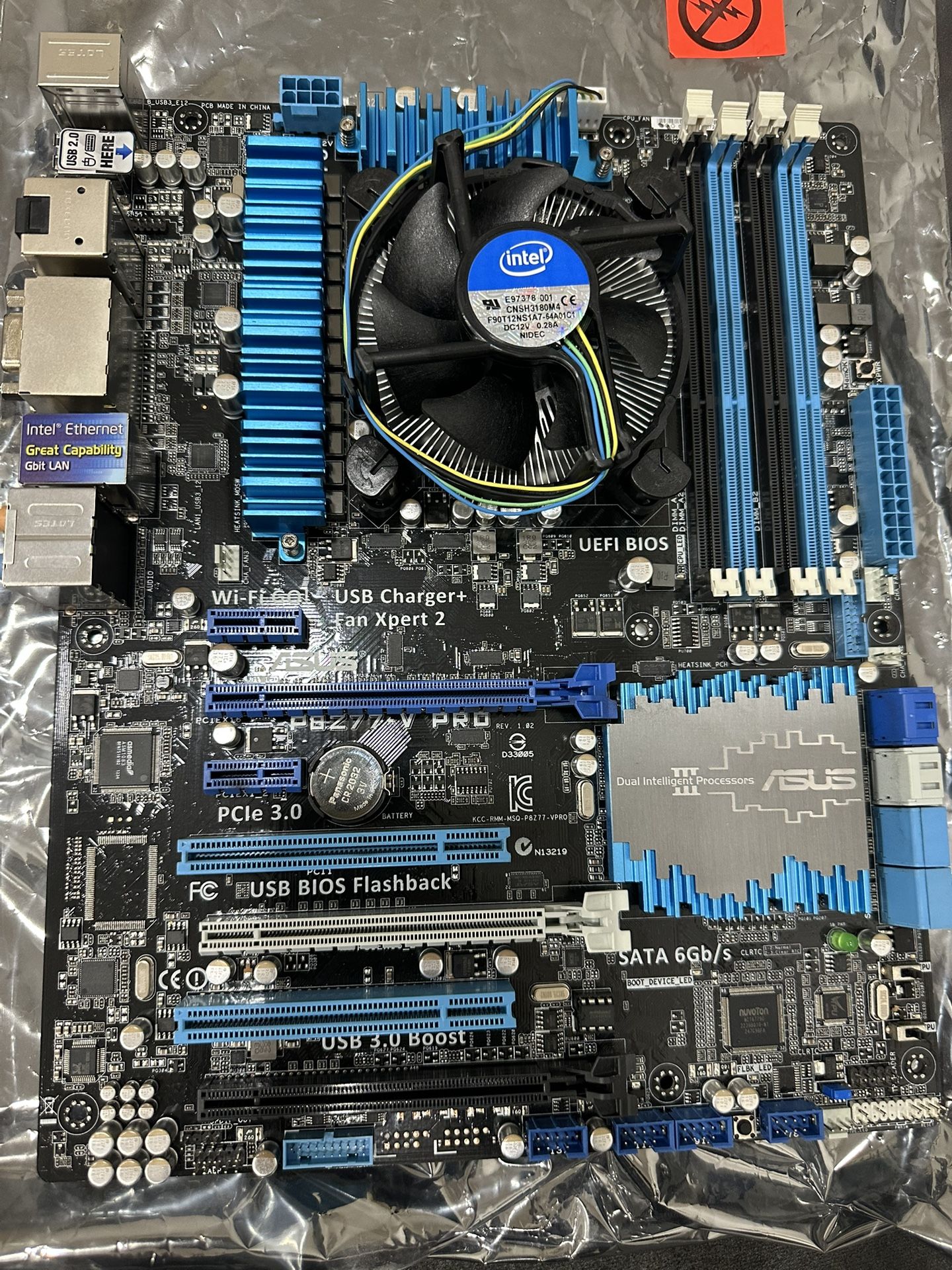 ASUS P8Z77 V PRO + i5 3570 CPU Heatsink DDR3 LGA 1155 Intel Z77 VGA DVI HDMI ATX