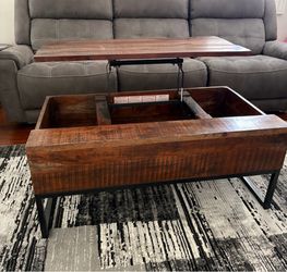 Wooden/Metal Lift TopCoffee Table