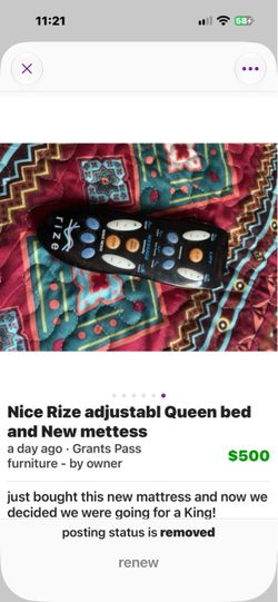Rize adjustable Bed