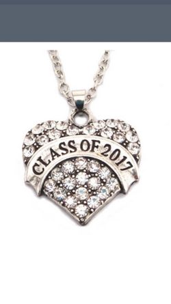 Class of 2017 rhinestone necklace
