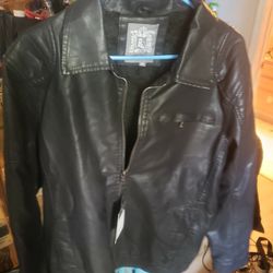 Bleu Grandeur Leather Jacket Men's Medium 