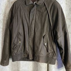 Vintage Leather Jacket Bomber 