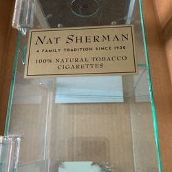 nat sherman acrylic counter display case 