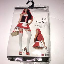 Little Red Riding Good Halloween Costume, Women’s Med/Large