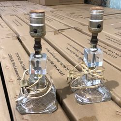 Vintage small Crystal lamps 👍 In excellent condition