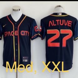 Medium And XXL Altuve New Astros Soace City Jersey and Matching Shirts! New NBA Jerseys Are In!! Tons Of Options! I’m