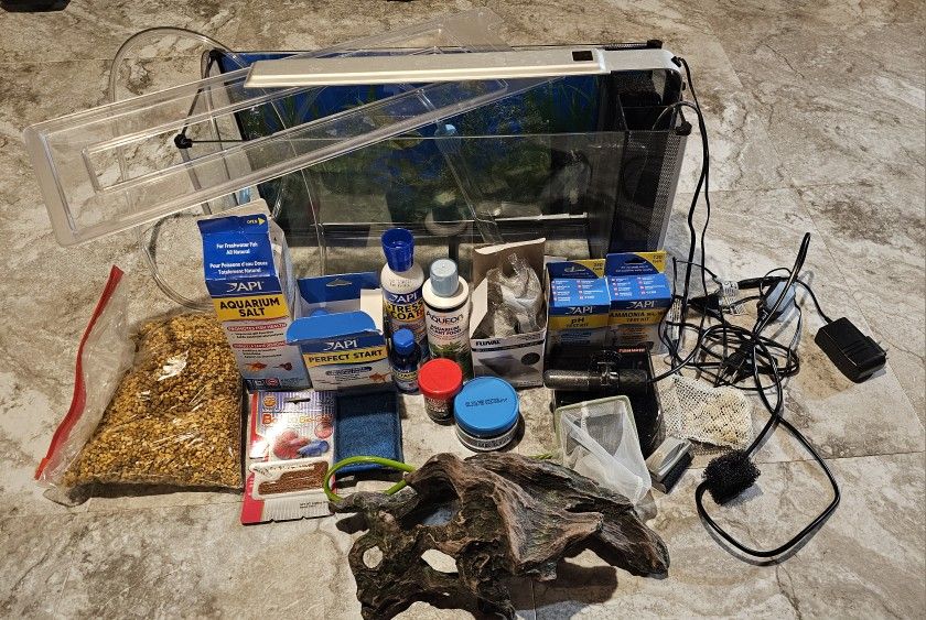 5 Gal Fluval Fish Tank + Supplies