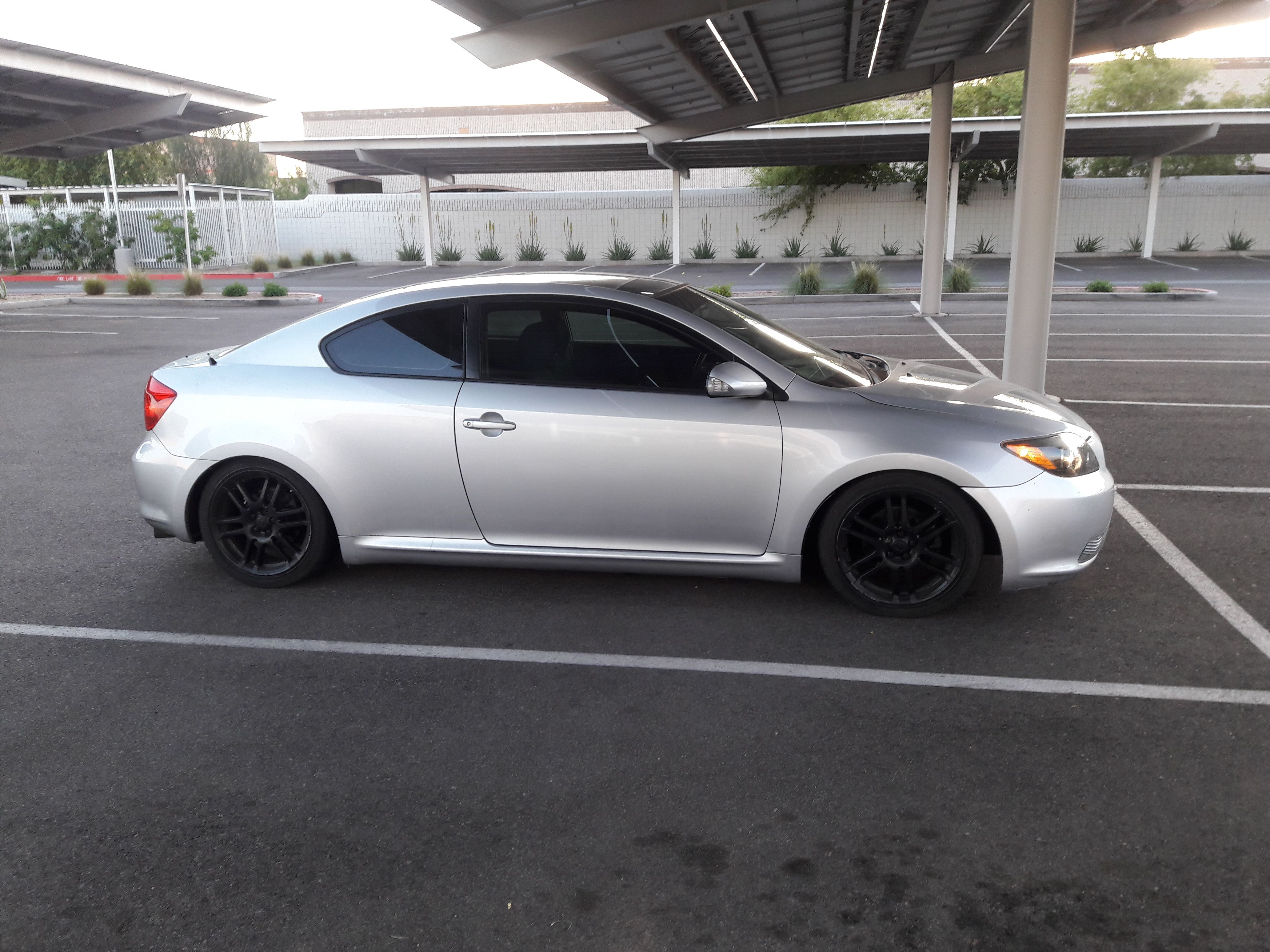 Scion tc, on coilovers and new Yokohamas. send a price