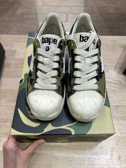 *Used* A bathing ape Skull STA Green Size : 9