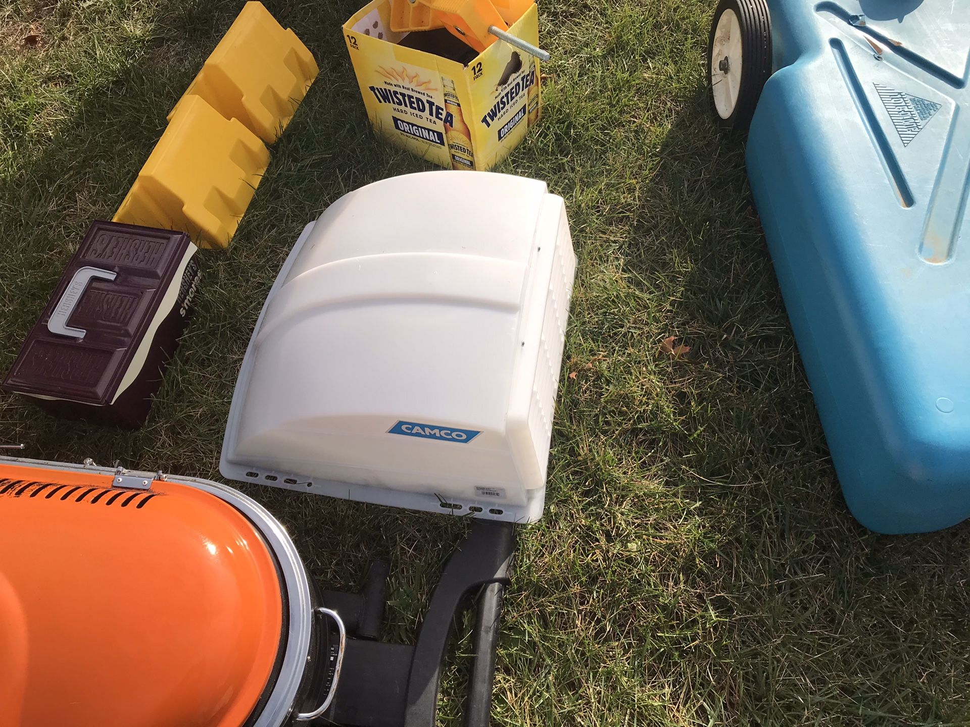 Camco RV/Camper roof vent cover.