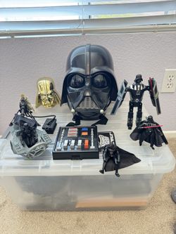 Star Wars Darth Vader lot Helmet w/voice figures transformer+