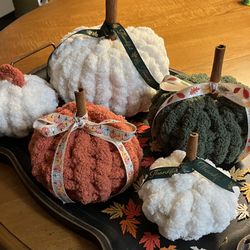 Fall Decorations- Set of Pumpkins 
