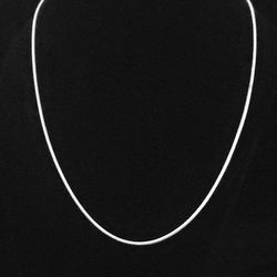 20" x 3.2mm •RARE• 5-Sided Solid Sterling Silver Snake Chain Necklace. Italy, MINT!