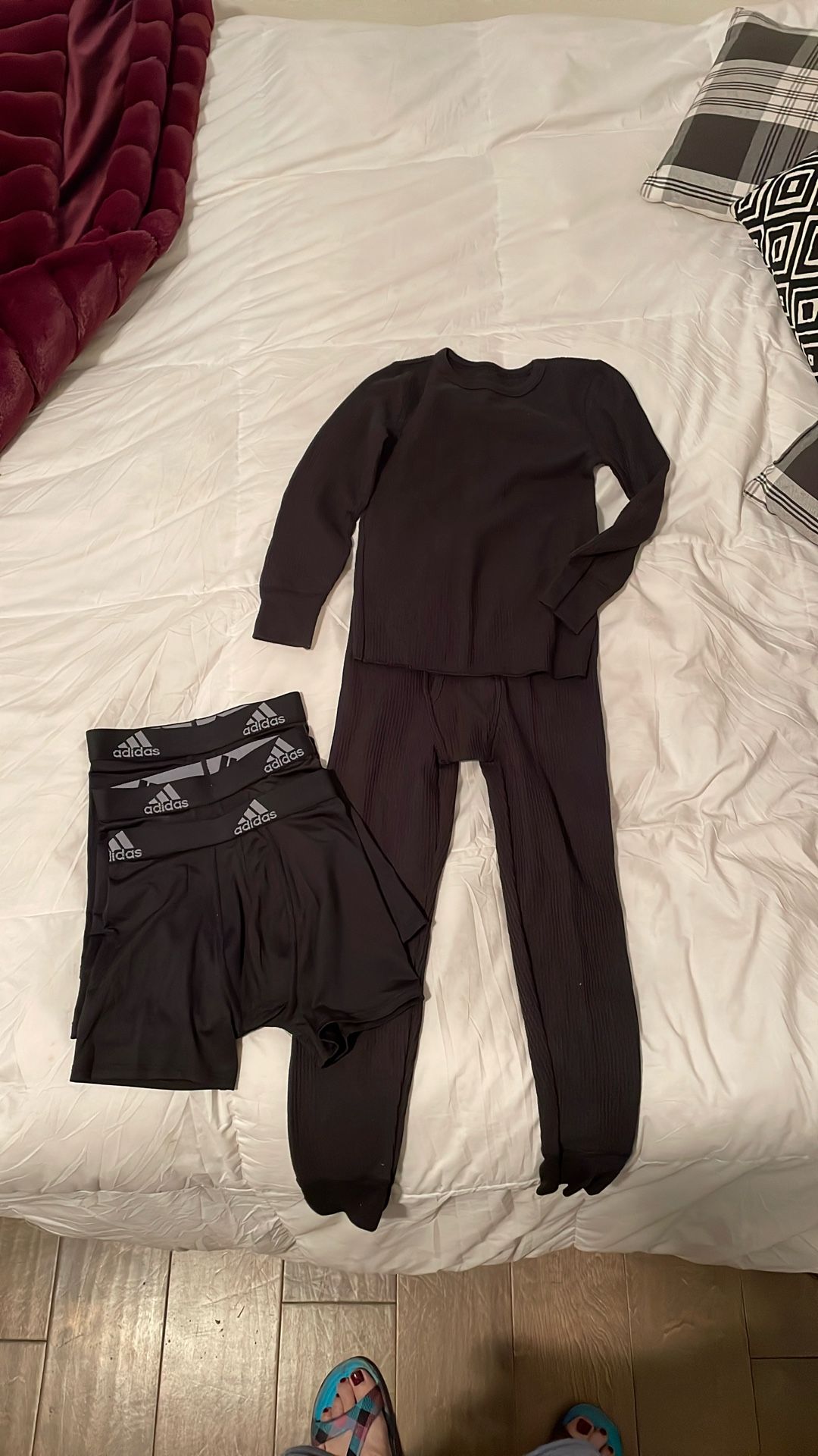 Size 6 Long Underwear And Boxer Briefs
