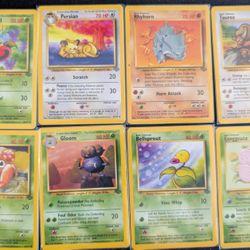 Vintage Pokemon Card Lot - Jungle And Fossil Era