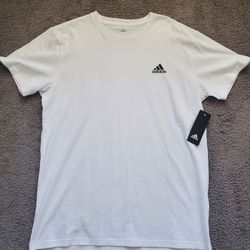 Adidas White Crew Neck T-Shirt
