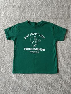 New York’s Best Pickle Bookstore Tee – Kids Small