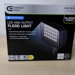 110-Watt Bronze Outdoor Integrated LED Commercial High Output Flood Light, 14000 Lumens