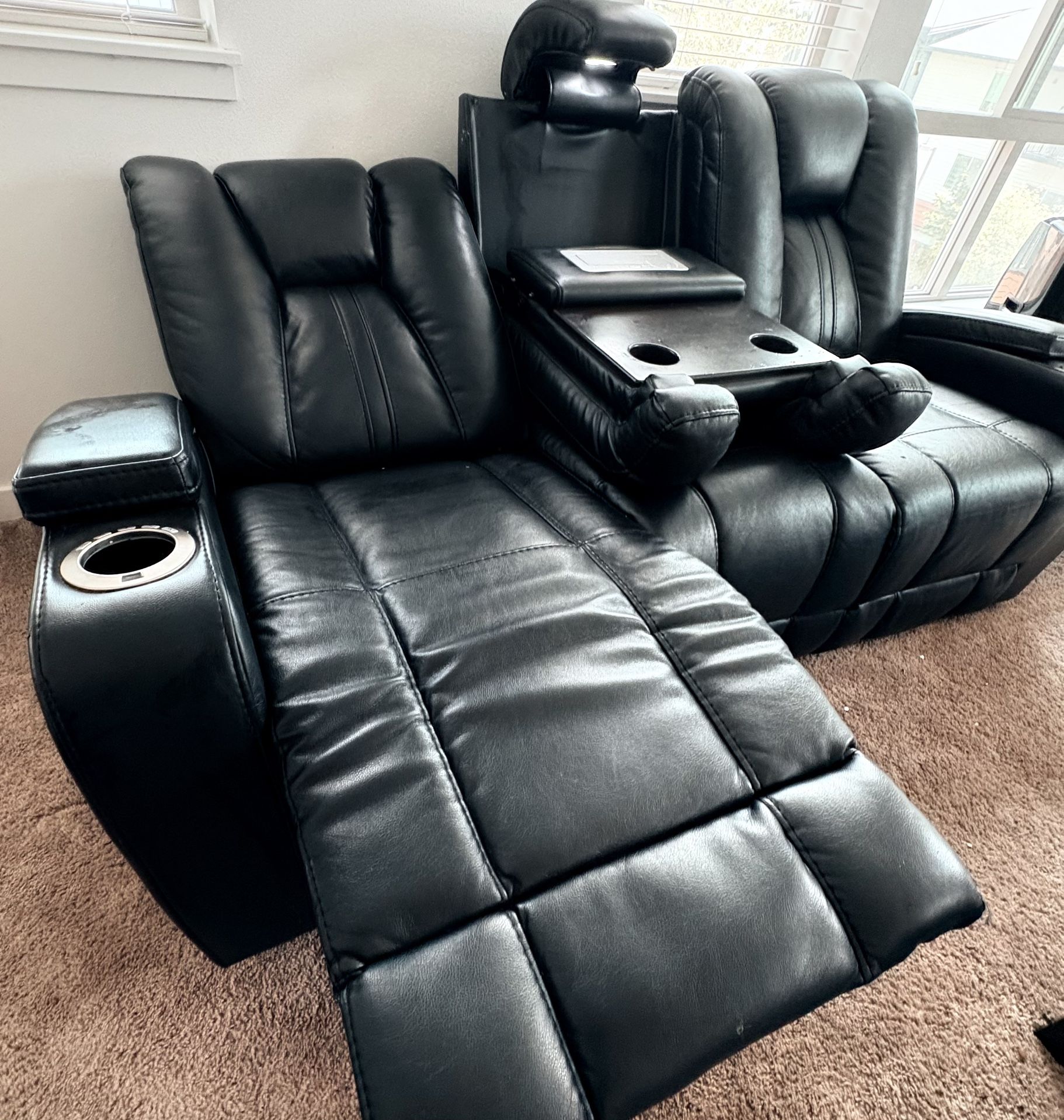 Recliner Leather Couch
