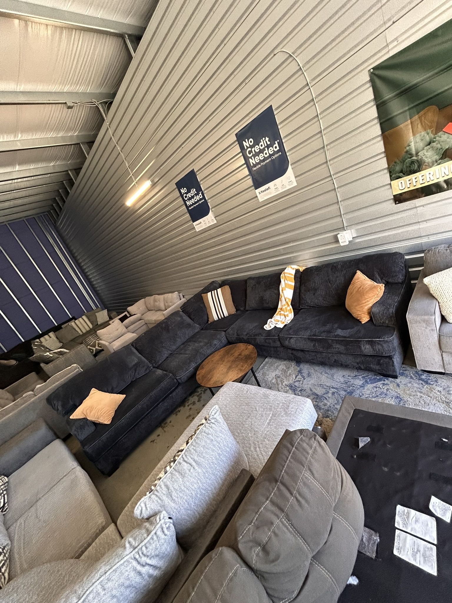 Black Rawcliffe Sectional Sofa/ Couch (We Deliver) 