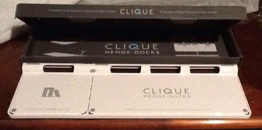 Clique Henge Dock is for the Apple Wireless Keyboard and Magic Trackpad (1st generation)