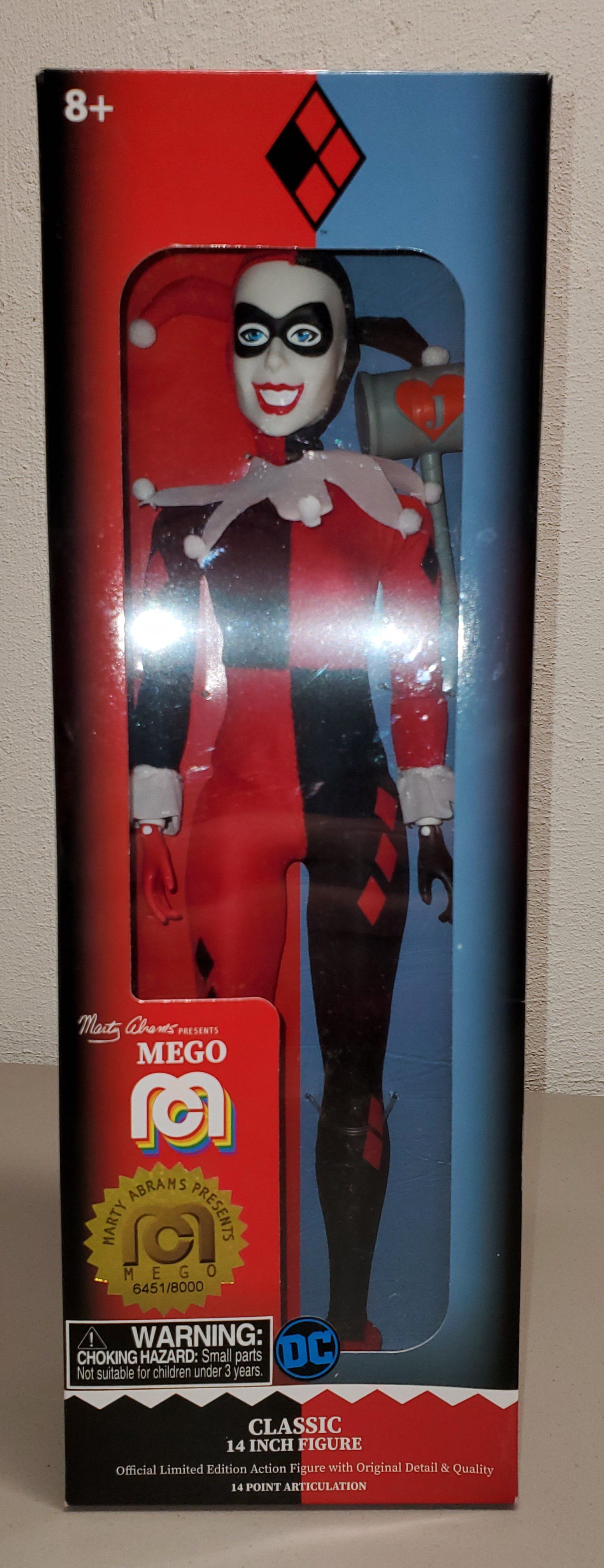 Numbered 14" Harley Quinn Action Figure .. new in box