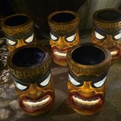 Solar Tiki Heads