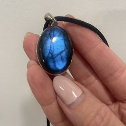 Labradorite Necklace And Earrings