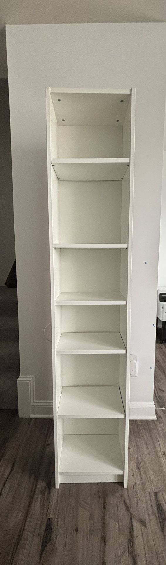 IKEA Bookcase, white, 15 3/4x11x79 1/2"
