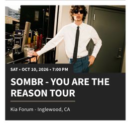 SOMBR tickets Inglewood