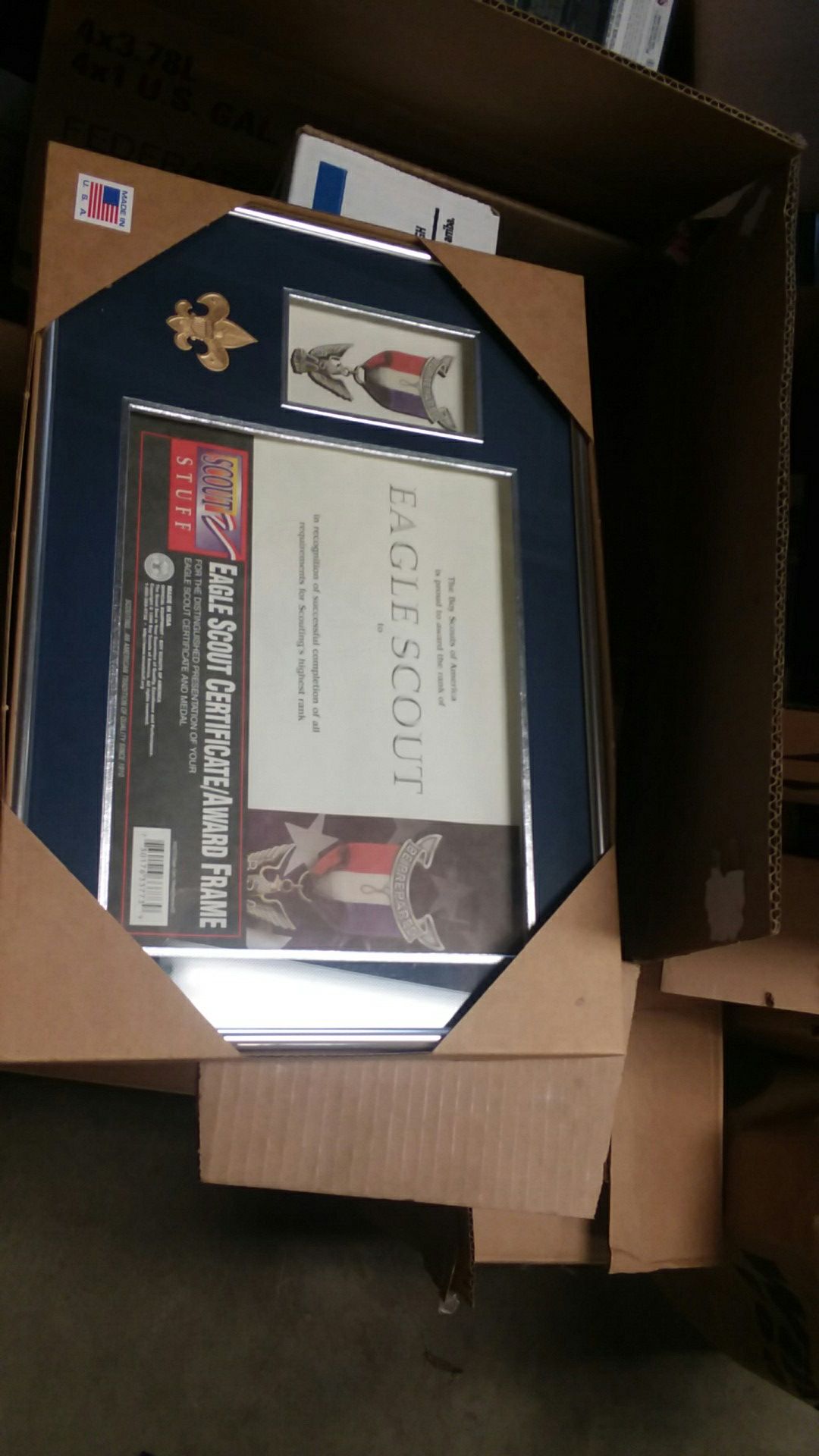 Eagle scout award picture frame
