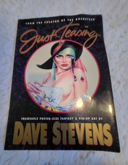 90s "JUST TEASING"FRAMABLE POSTER-SIZE FANTASY & PIN-UP ART BY DAVE STEVEN