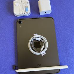 Apple Ipad Mini 6th Generation (2021/ 8.3” Liquid Retina ) 64GB WiFi + cellular (5G Unlocked) with pen, case & Accessories (256GB $569) 