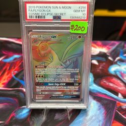 PSA 10 2019 POKEMON SUN & MOON FA/FLYGON GX COSMIC ECLIPSE-SECRET