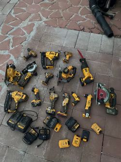 Dewalt Used Tools with Batteries and Chargers