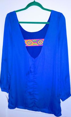 Royal blue short dress/ tunic (no brand) NWT