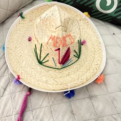 Sombrero Mexicano Para Niños De 3 Años Para Abajo Como Nuevo $20