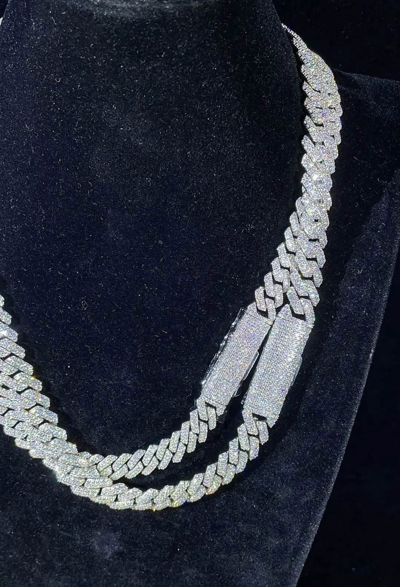 Moissanite Chain Cadena Moissanite