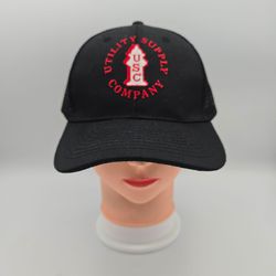 USC Utility Supply Company Black Trucker Adjustable SnapbackHat