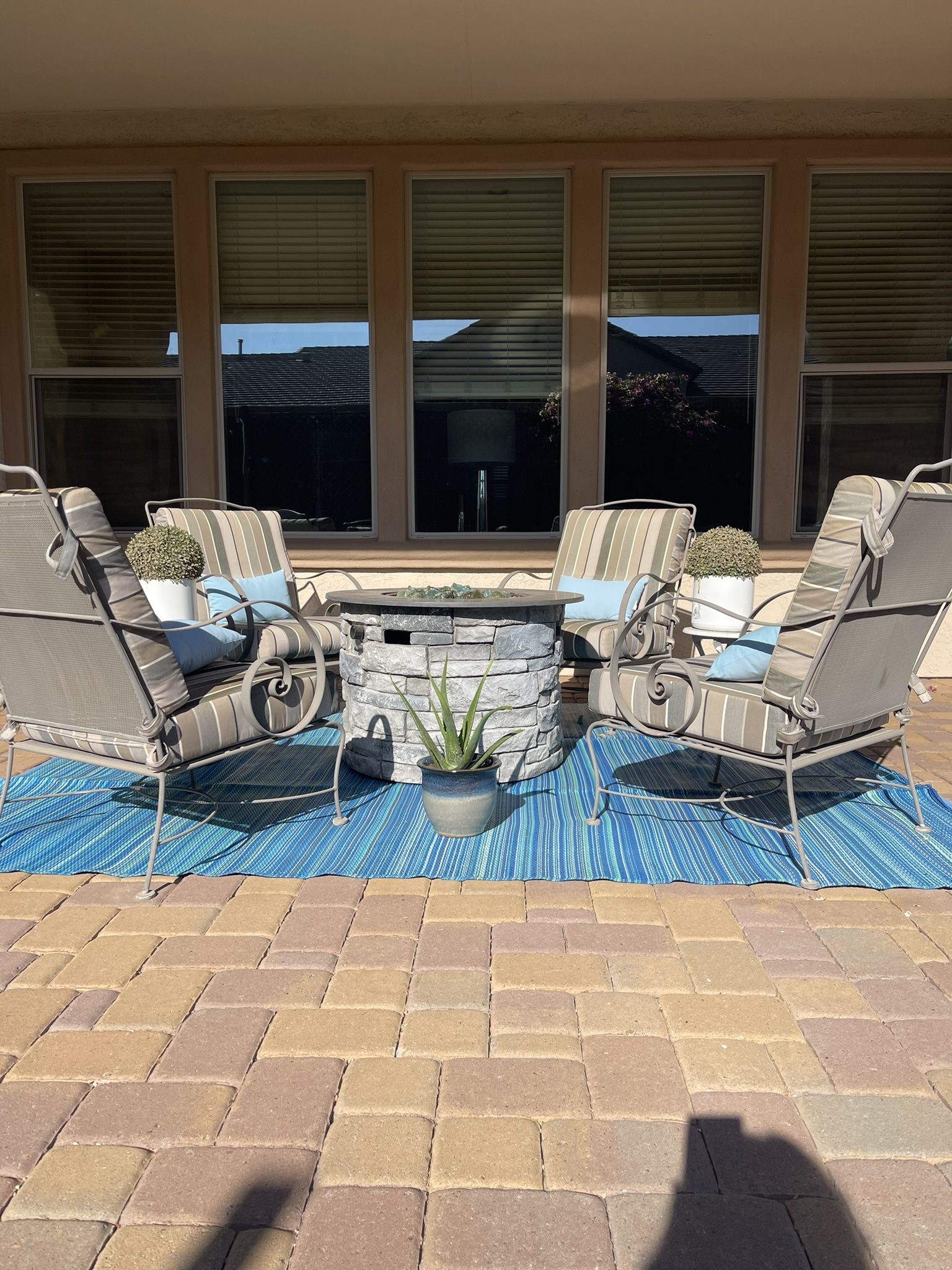 Iron Outdoor Patio Set