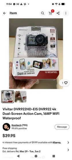 Vivitar 4k/ultra action camera