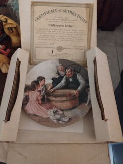 Norman Rockwell Plates / 1 Disney Plate 