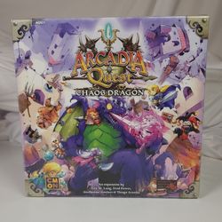 Arcadia Quest Chaos Dragon Expansion CMON Board Game Damaged Box