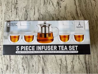 Glass tea infusion set