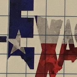 Texas Typographic Decal