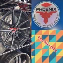 Modern Fitment! 20" Gunmetal / Satin Charcoal Wheels 📱 Call/Text 623-879-2965 ⚡ ​Contact: 📱 Call or Text 623-879-2965 ​Size: 20" ​Bolt Pattern: 5x11