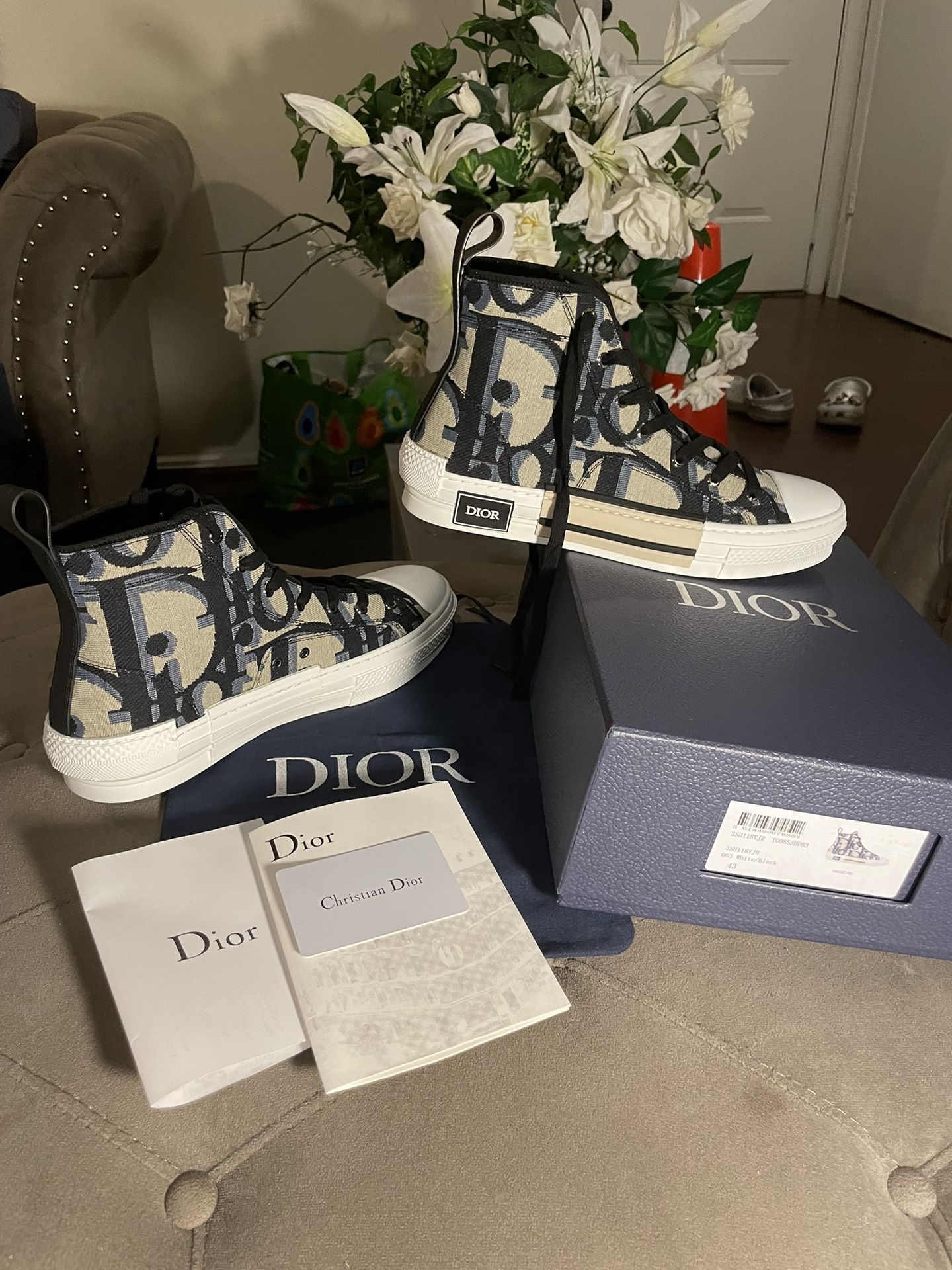 Black And Tan Dior Sneakers 10