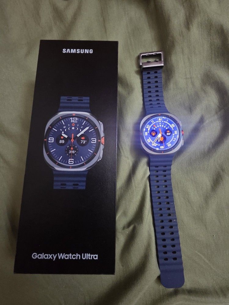 Samsung Galaxy Watch Ultra Titanium Smartwatch 2025,47mm LTE Titanium Blue