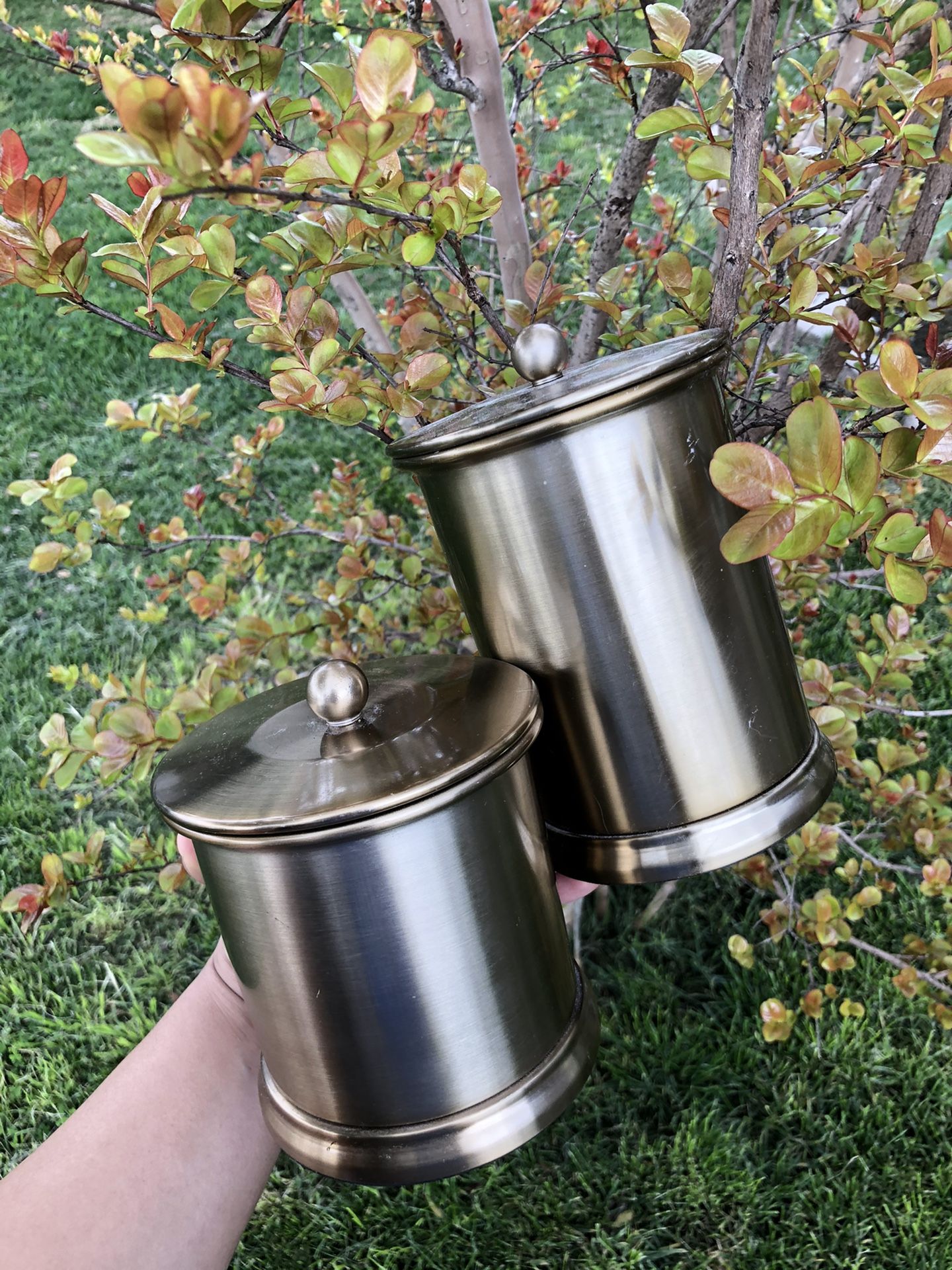 Metal Brass Storage Containers